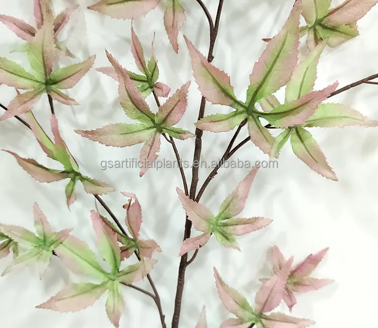 Factory wholesale price plastic leaf artificial autumn leaves maple Leaf for indoor outdoor decoration