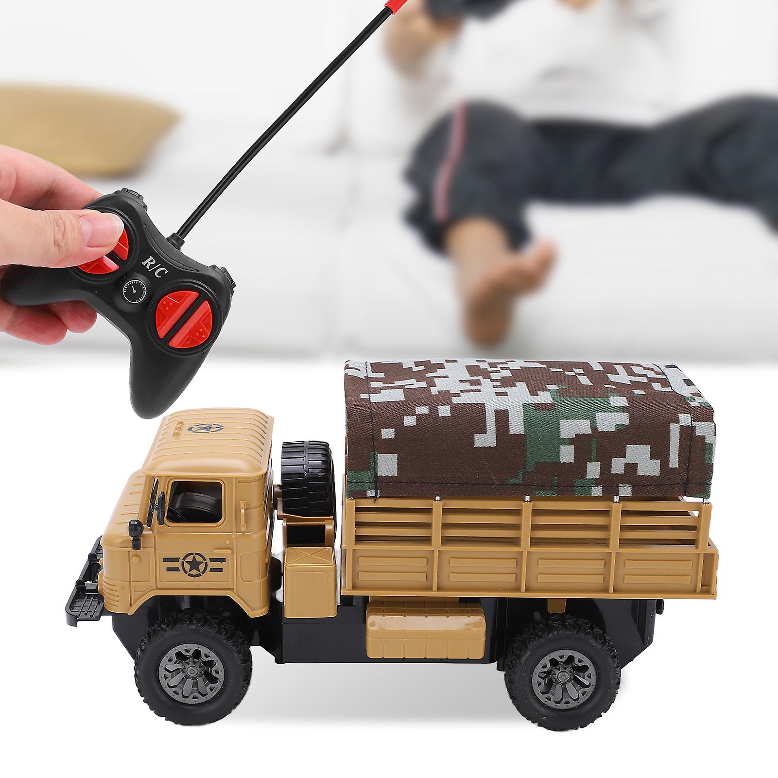 Rc Military Truck 4ch Remote Control Military Vehicle Toy With Led Lights And Detachable Tent For Kids Boysrc Military Vehicles