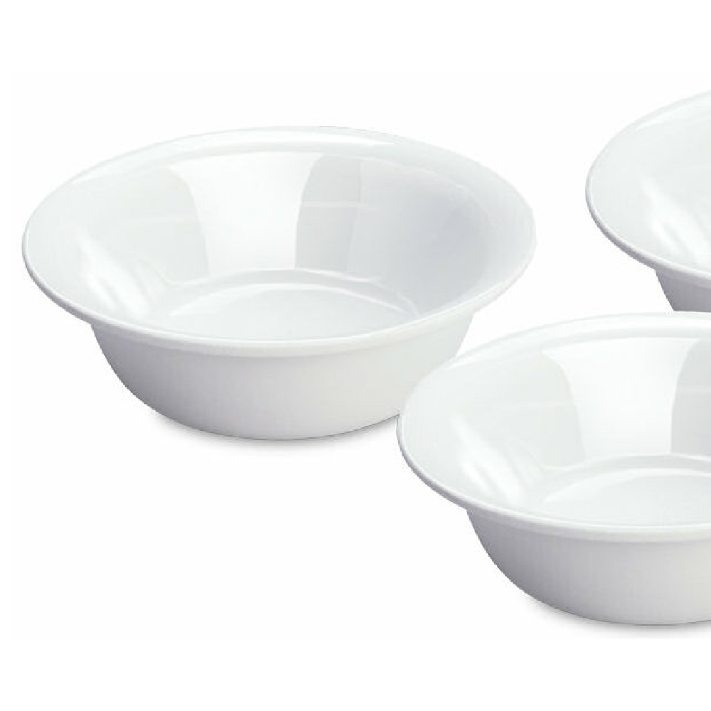 Sterilite 20 Ounce Cereal Soup Bowls Set of 3 Plastic White， 2 Pack