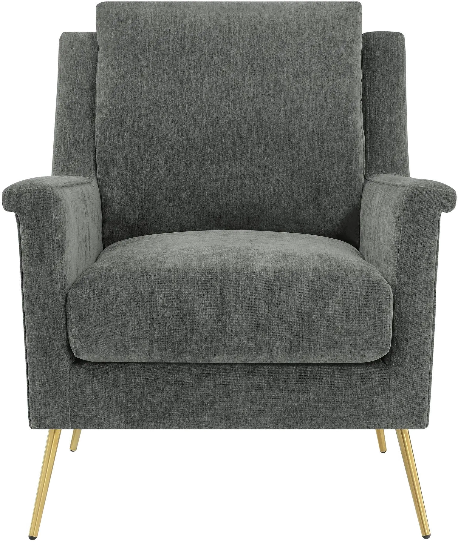 Cambridge Mid Century Modern Coal Gray Accent Chair