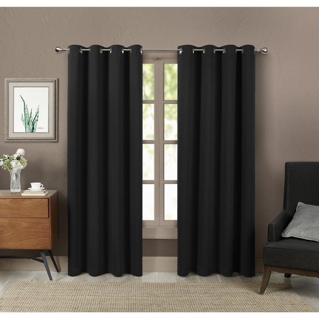 Saro Lifestyle Saro Lifestyle Solid Blackout Window Curtains set Of 2