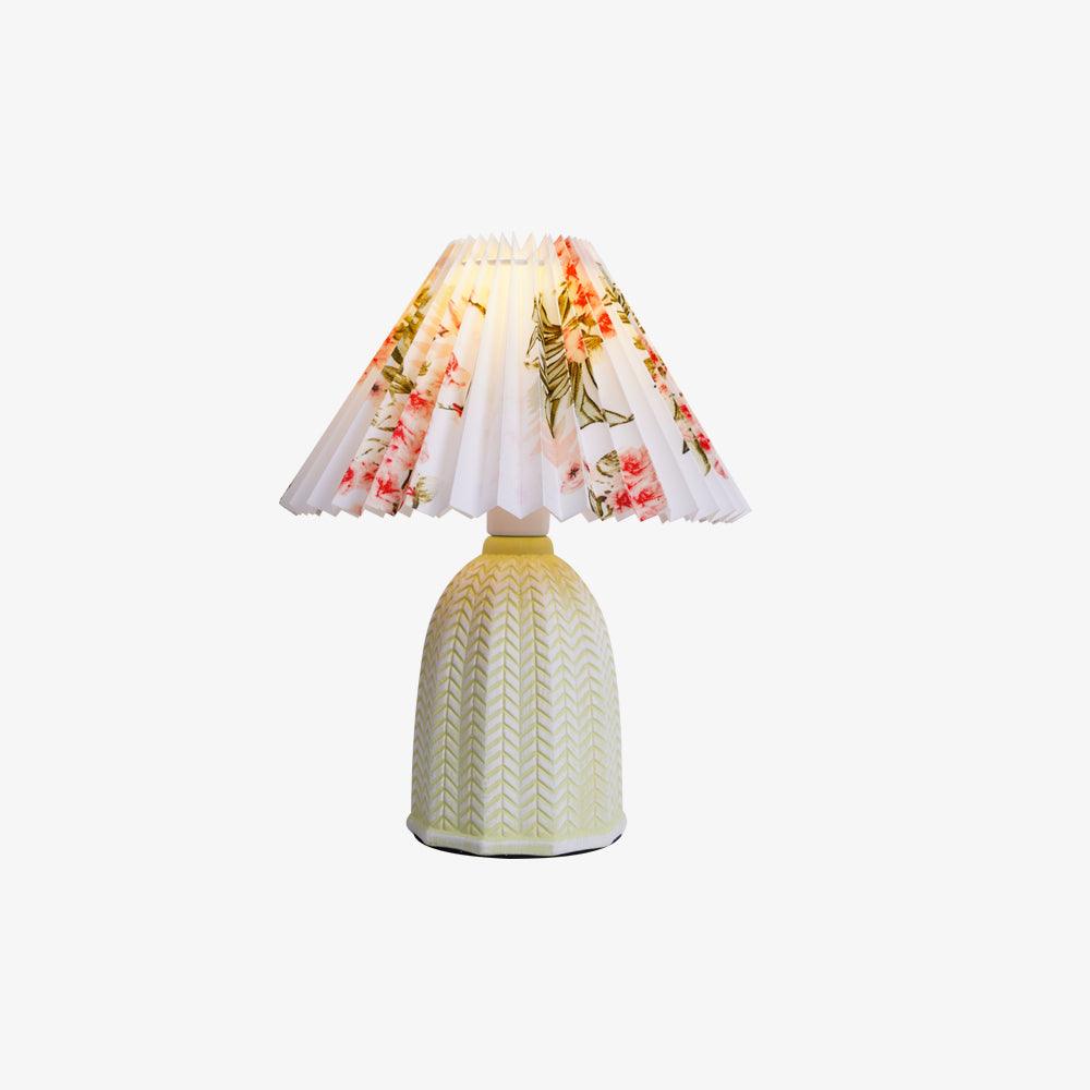 Vintage Pleated Table Lamp