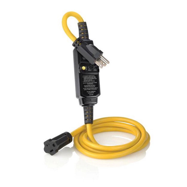 Leviton Outdoor 6 Ft L Black yellow Extension Cord 14 3 Sjtw