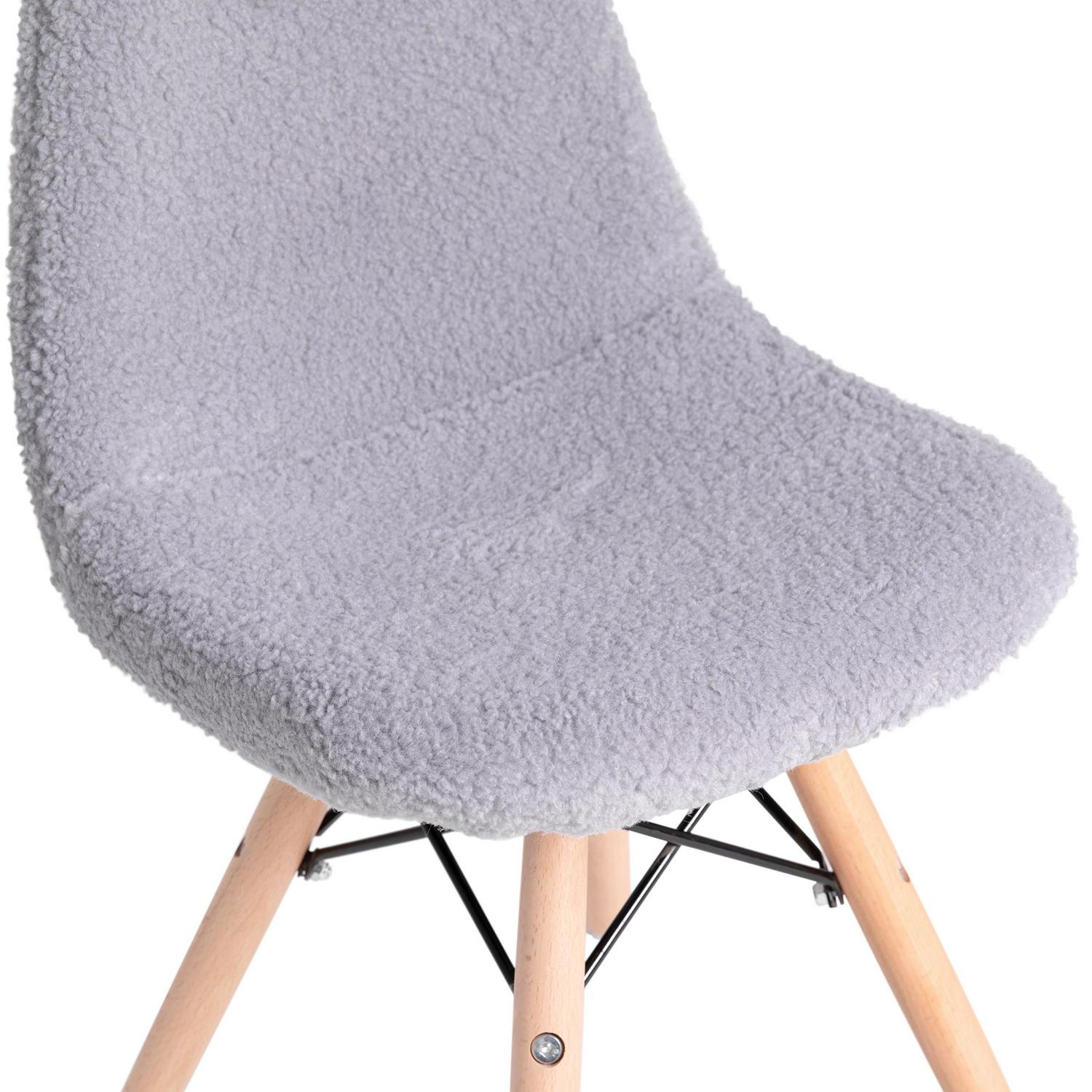 Flash Furniture Zula Collection Kids Furry Chairs， Gray