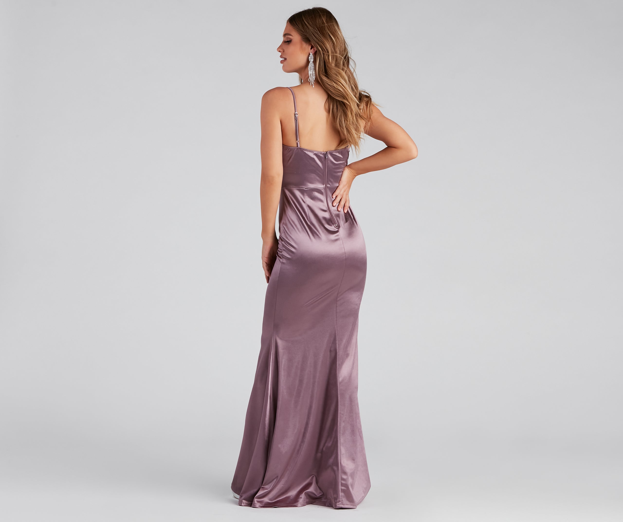 Nahla Formal Satin Mermaid Dress