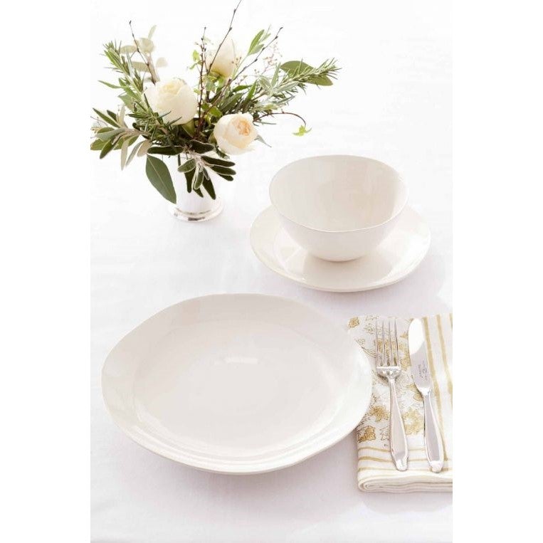 Arbor Dinner Plate - Creamy White