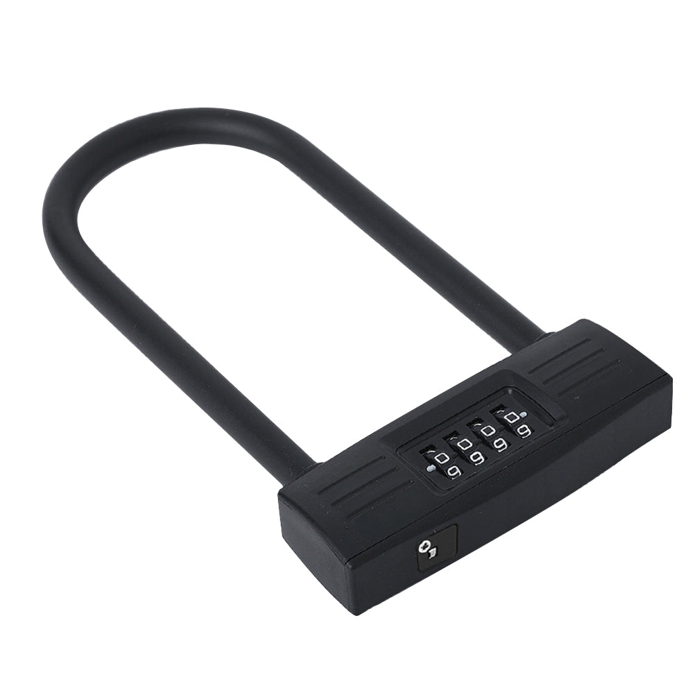 Lock for Bike Motorcycle Lock Scooter Cycling Security U Lock Bike Lock Password Anti Thief(Black)