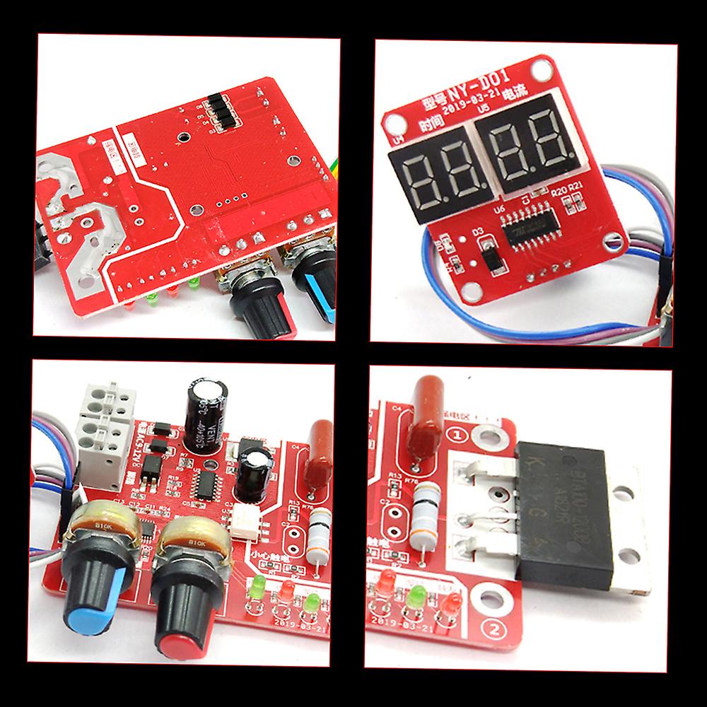 100a Spot Welding Machine Control Board Adjustable Time Current Digital Display Welder Transformer Controller Board