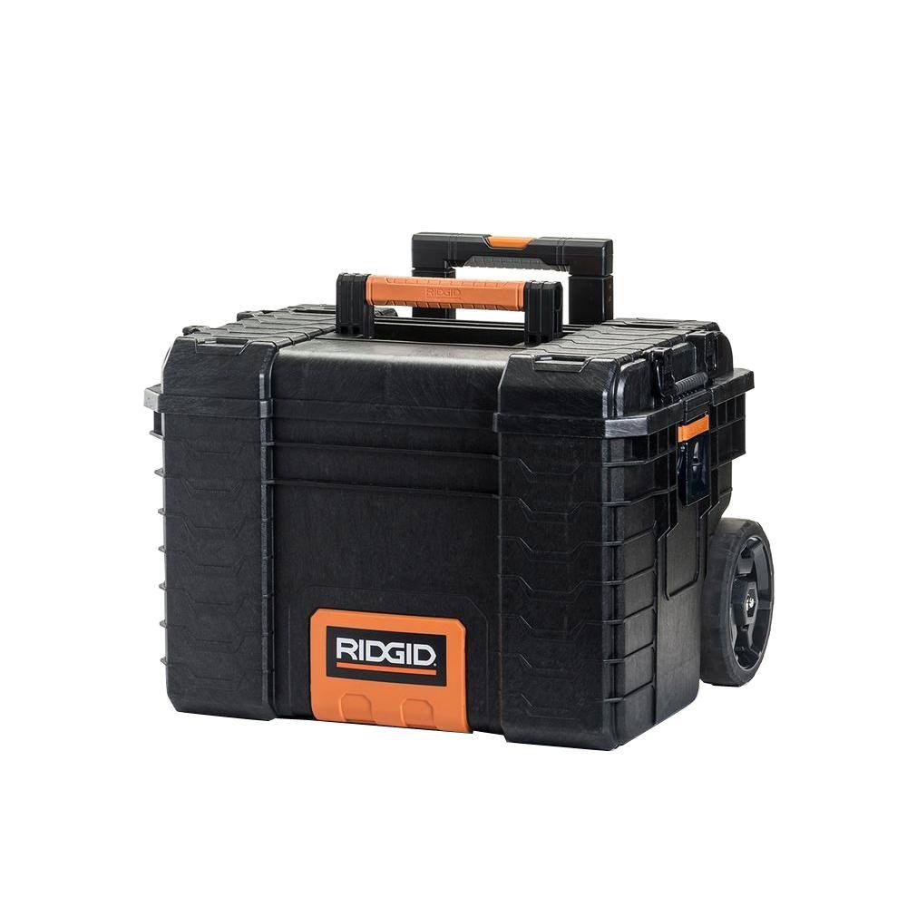 RIDGID 22 in. Pro Gear Cart Tool Box in Black 221734