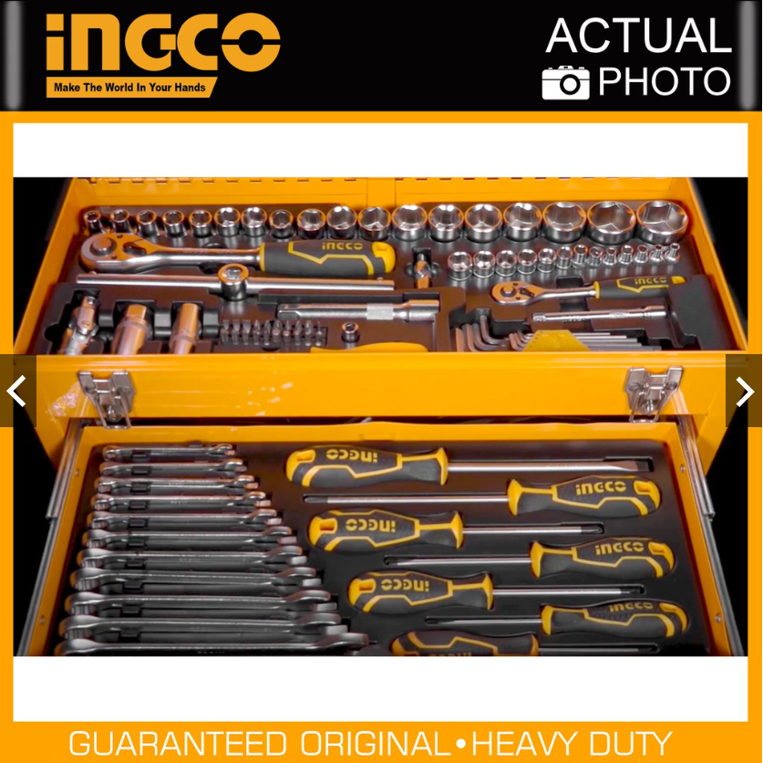 Ingco HTCS220971 97pcs Industrial Hand Tool Chest Set _H