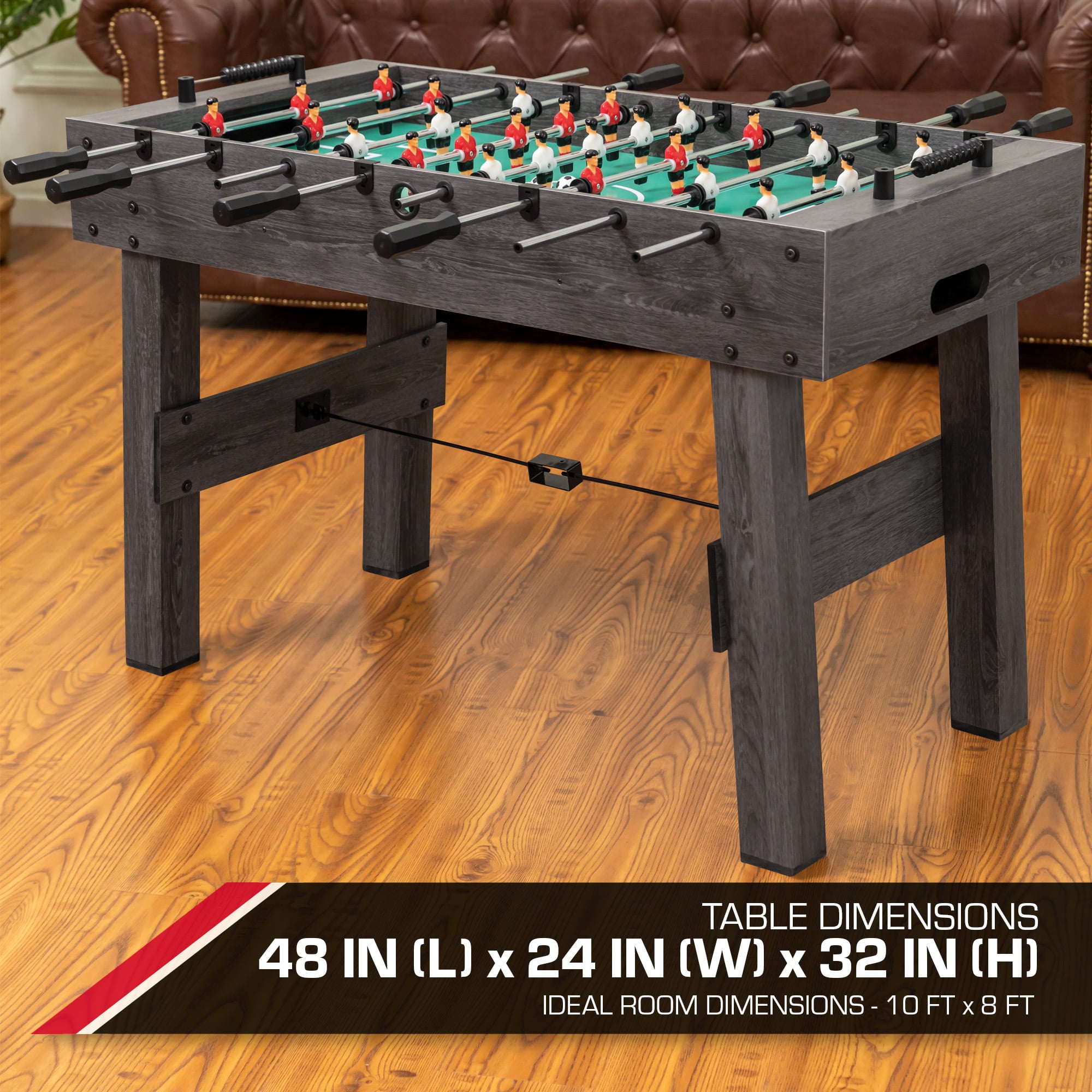 Classic Sport Fairmont 48" Mid-Size Foosball Table, Gray