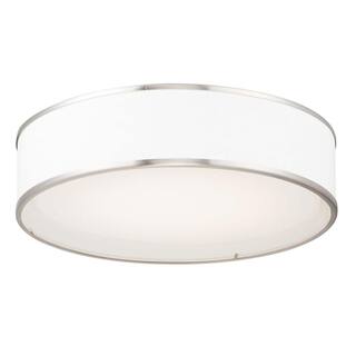 Maxim Lighting Prime 20 in. Satin Nickel Integrated LED Flushmount Light 10233WLSN