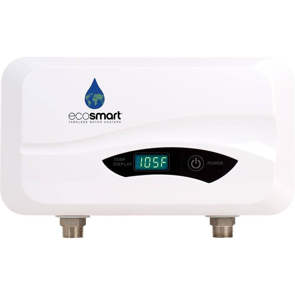 EcoSmart POU 3.5 Point-of-Use Flow Controlled Tankless Electric Water Heater 3.5 kW 120 V POU 3.5