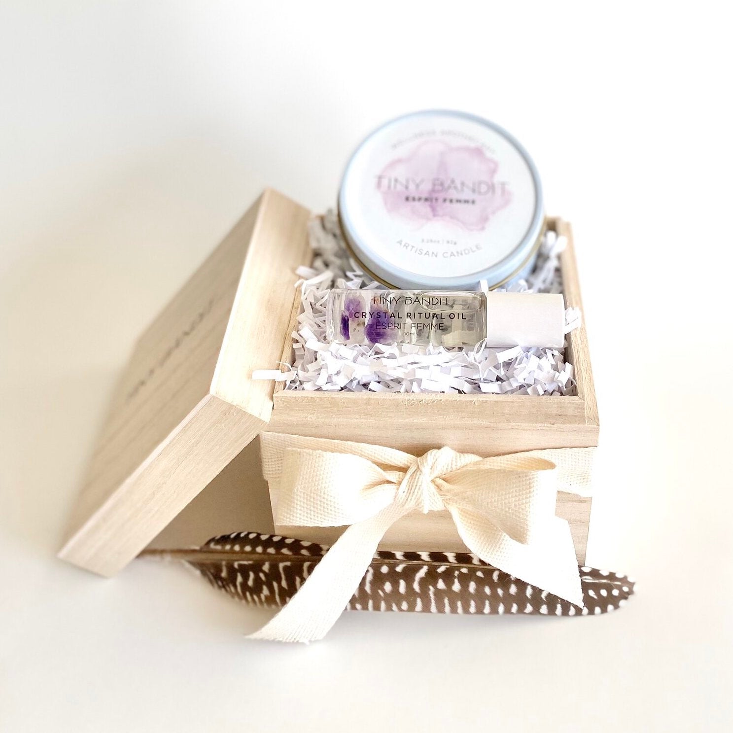 Travel Candle + Crystal Ritual Oil Gift Set