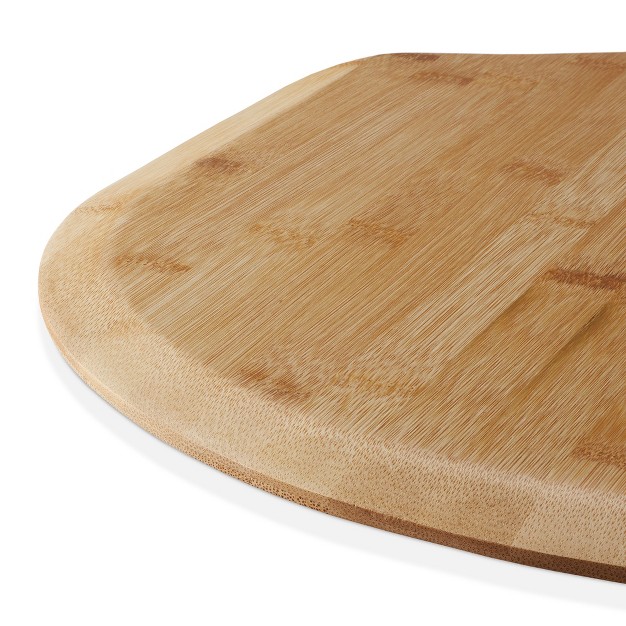 Pie Supply Bamboo Pizza Peel For Baking And Serving Wood Paddle Cutting Board With Handle And Hanging Strap