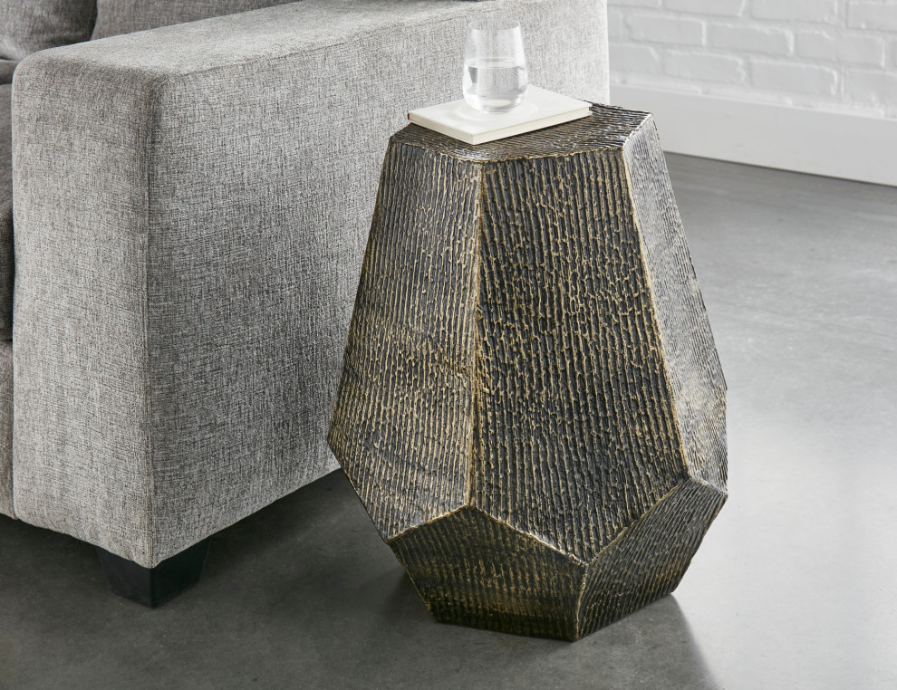 Donato Hexagon End Table   Contemporary   Side Tables And End Tables   by HedgeApple  Houzz