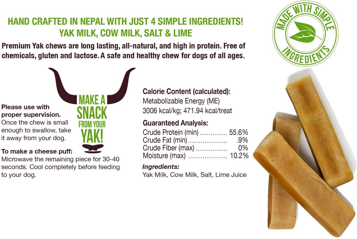 Buck Bone Organics X-Large Yak Cheese Dog Treats