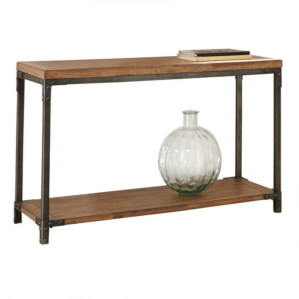 Leyburn Industrial Style Wood and Metal Sofa Table by Greyson Living