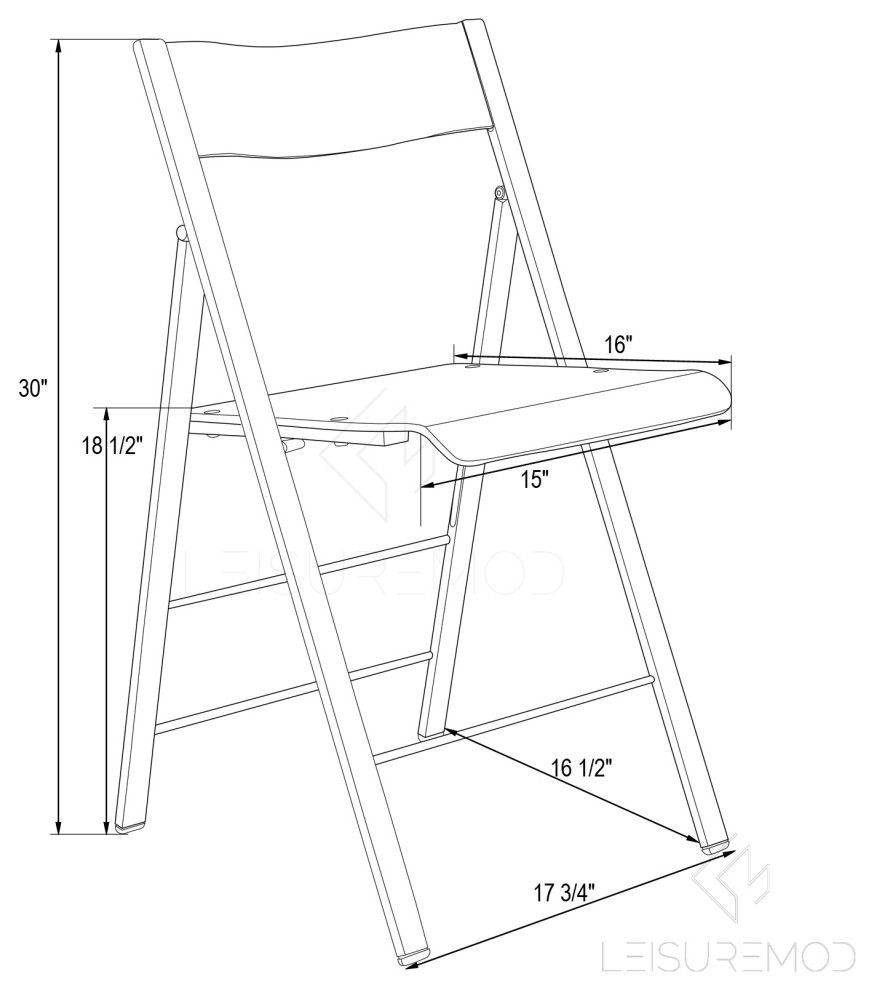 LeisureMod Menno Lucite Acrylic Stackable Dining Folding Chair   Contemporary   Folding Chairs And Stools   by LeisureMod  Houzz