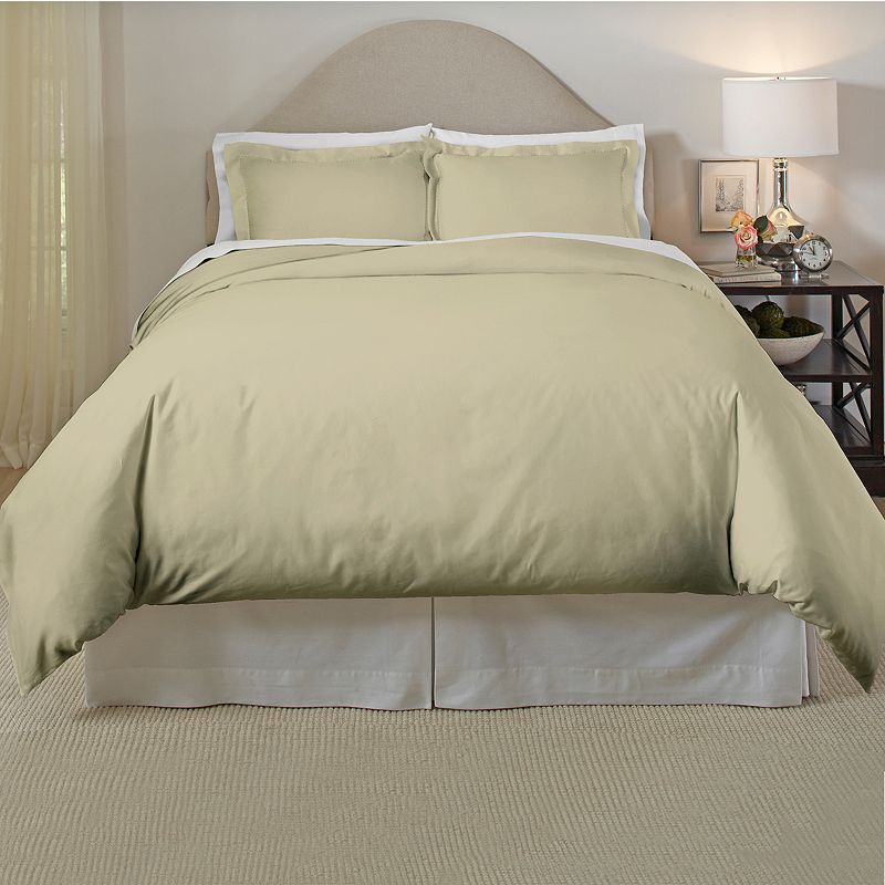 Pointehaven 300 Thread Count Cotton Duvet Cover Set