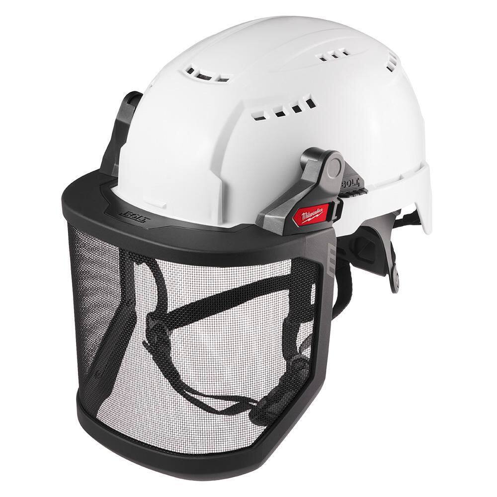 MW BOLT Full Face Metal Mesh Shield (Safety Helmet No Brim) 48-73-1431