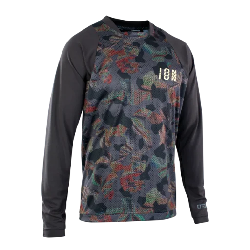 ION Scrub Long Sleeve MTB Jersey - Black - 2022