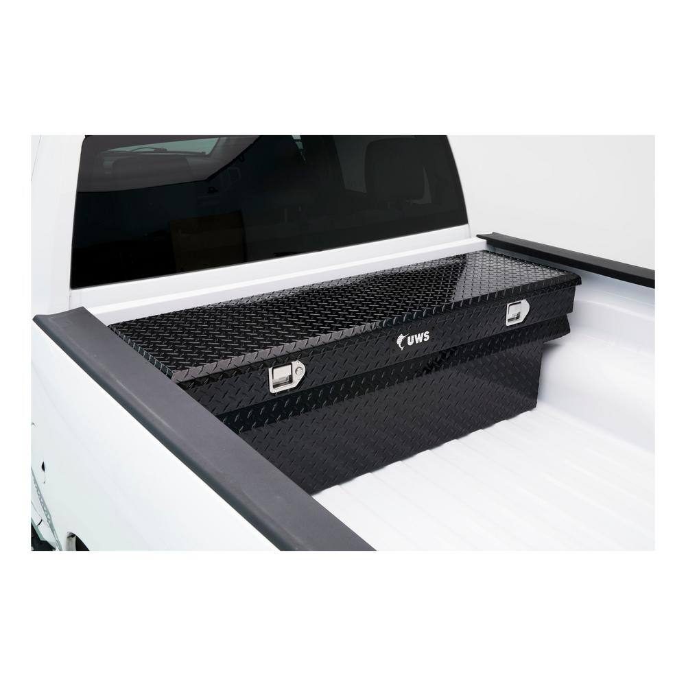 UWS 59.875 in. Gloss Black Aluminum Full Size Crossbed Truck Tool Box TBC-60-N-BLK