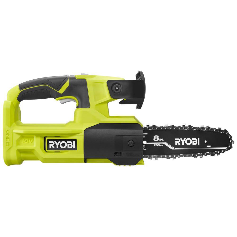 RYOBI ONE+ 18V 8 in. Battery Pruning Chainsaw (Tool Only) P5452BTL