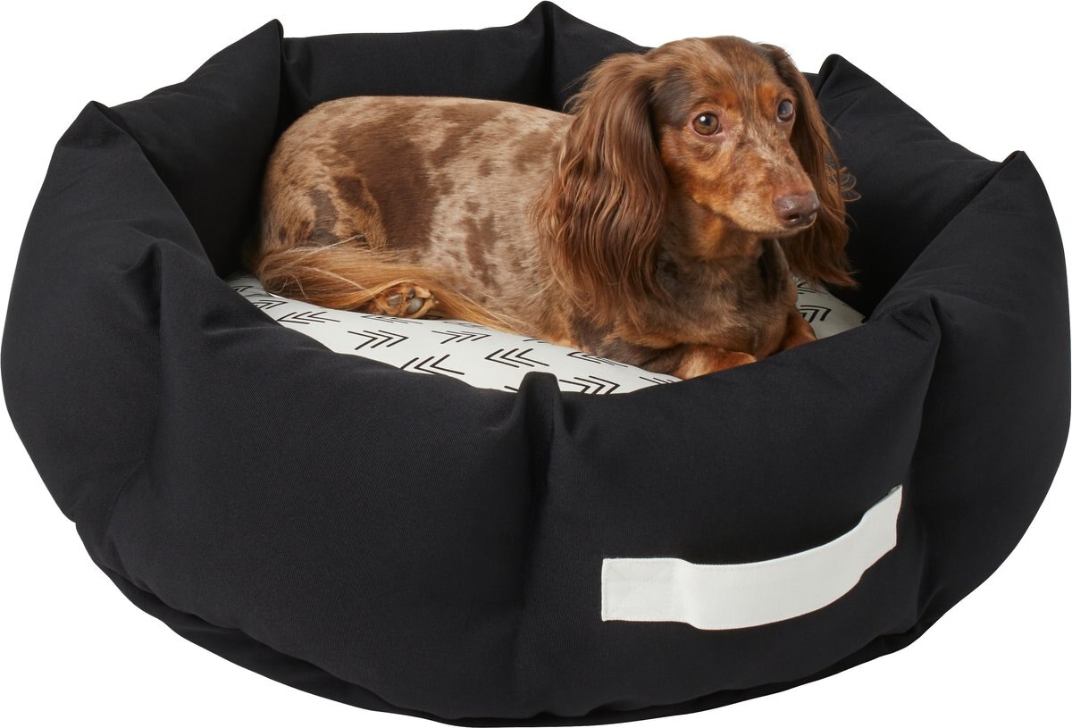 Frisco Indoor/Outdoor Deep Dish Cuddler Bolster Cat and Dog Bed