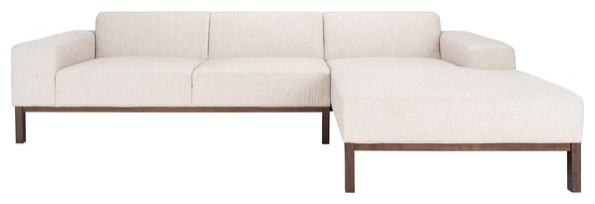 Safavieh Couture Dove Mid Century Sectional   Transitional   Sectional Sofas   by Safavieh  Houzz