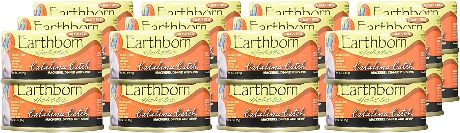 Earthborn Holistic Catalina Catch Grain Free Canned Cat Food 3-oz， case of 24