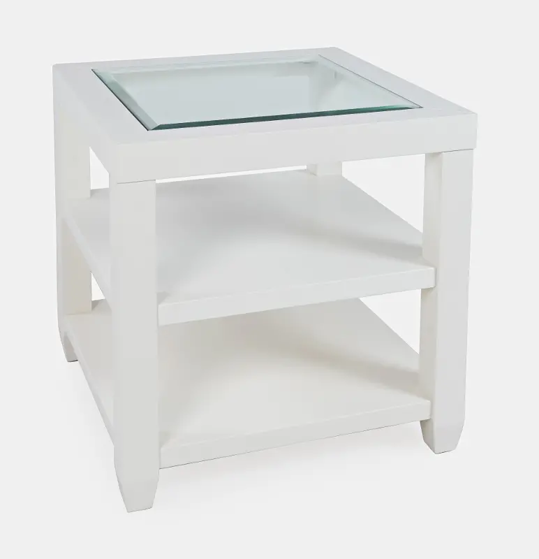 Urban Icon White End Table