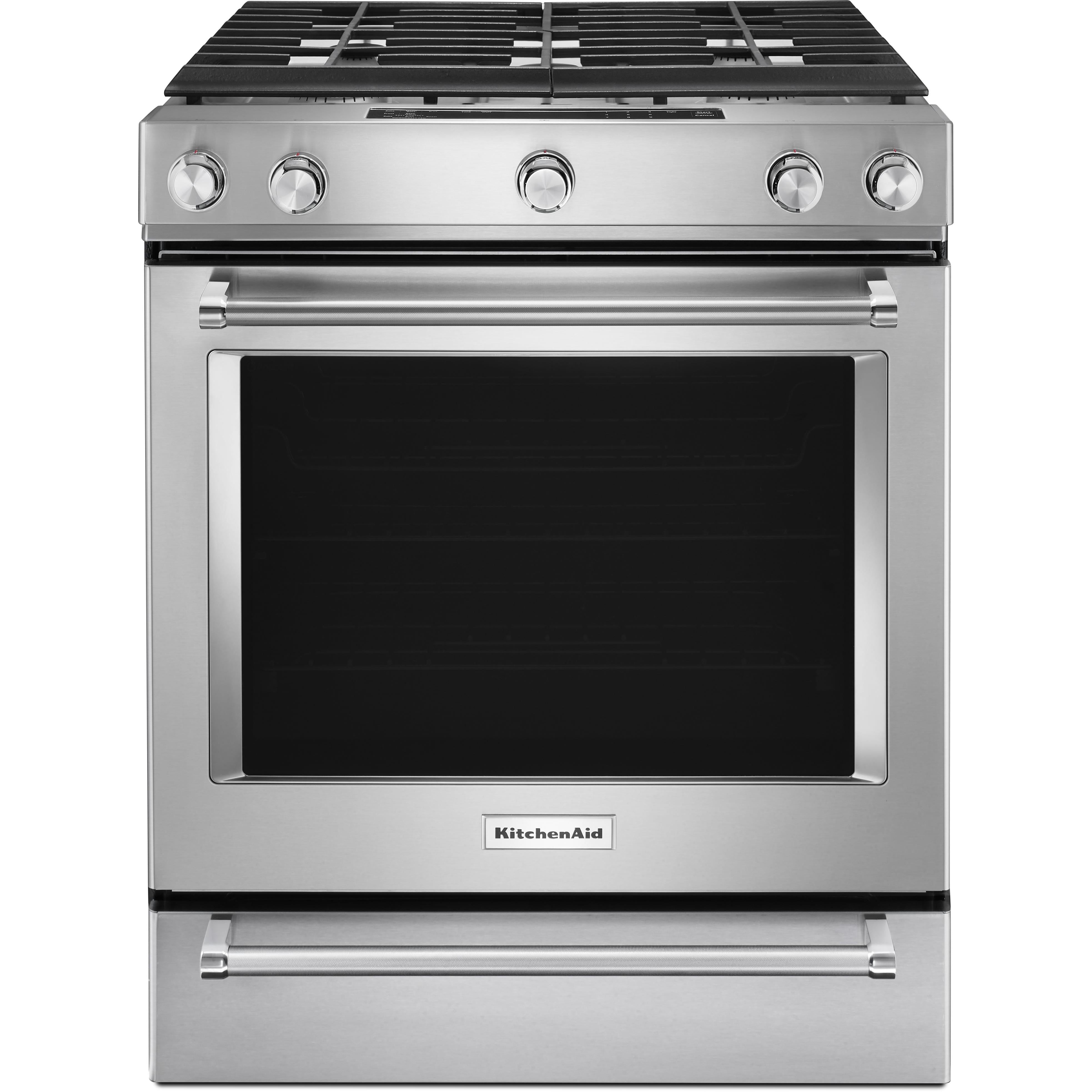 KitchenAid 30-inch Slide-In Gas Range KSGB900ESS