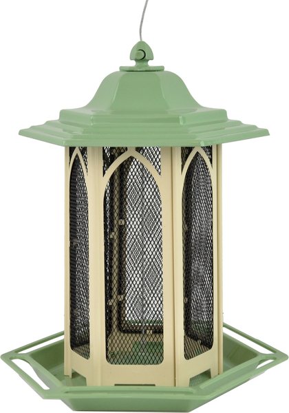 Perky-Pet Pistachio Gazebo Bird Feeder， Green， 3.5-lb