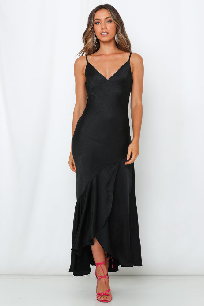 Heaven Help Me Maxi Dress Black