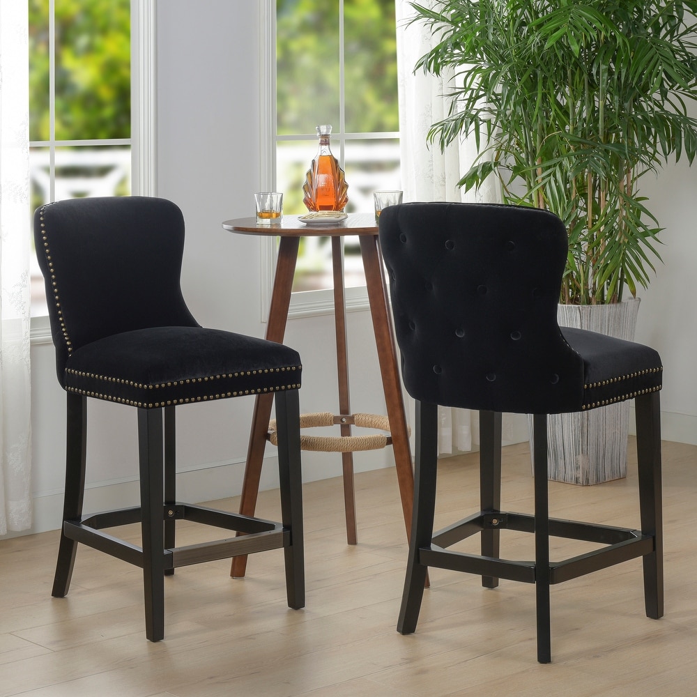 Sonoma Tufted Armless Counter or Bar Stools (Set of 2)