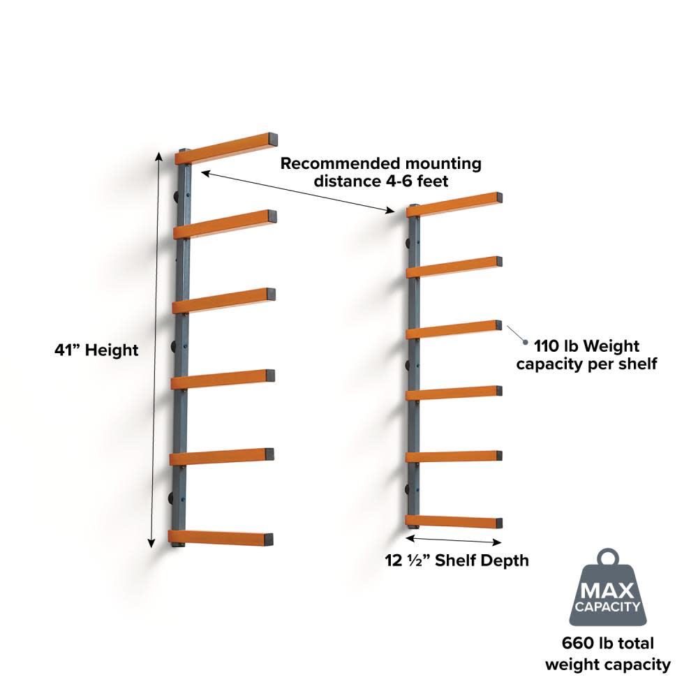 Bora Wood Storage Rack ;