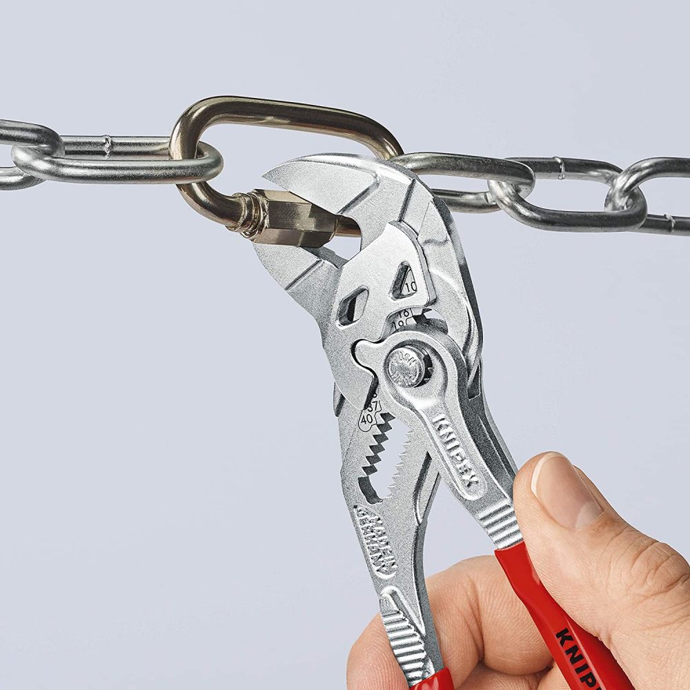 Knipex Pliers Wrench Chrome Plated 180mm ;