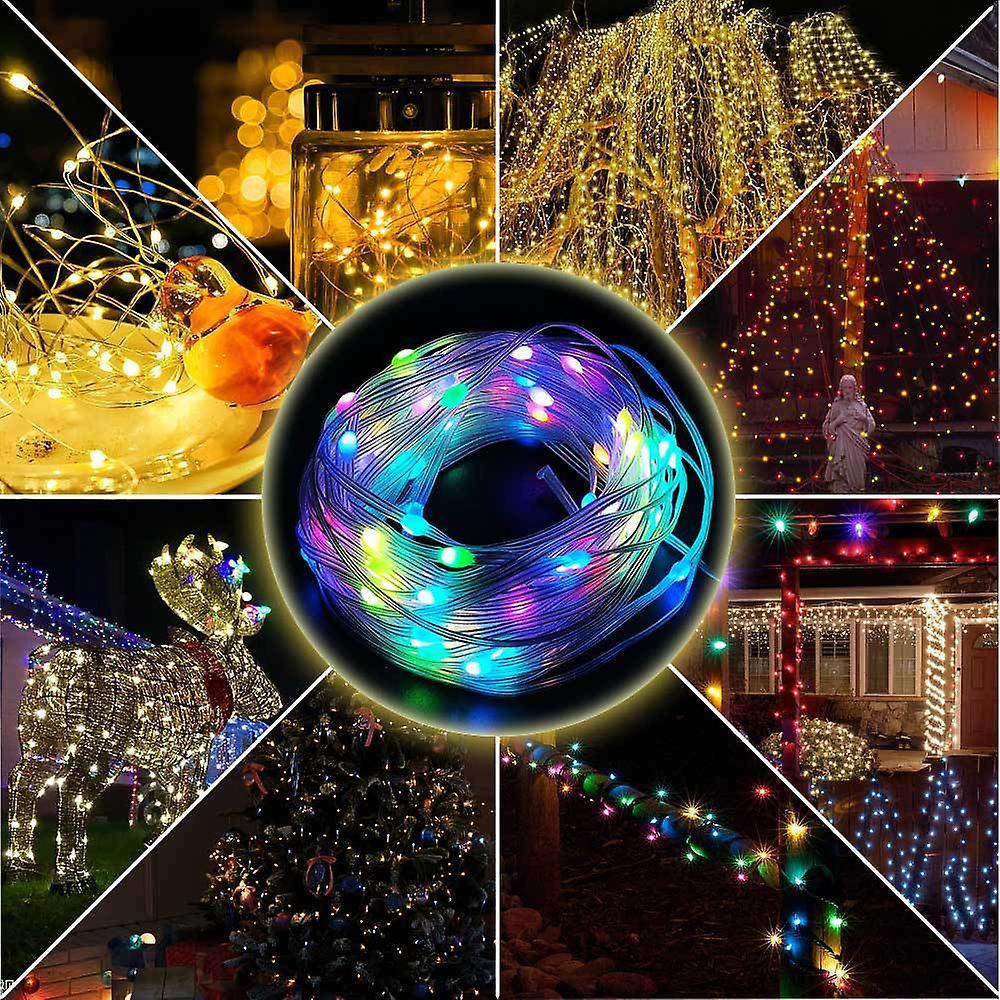 200led Outdoor String Lights， 25m/8modes，waterproof Pvc