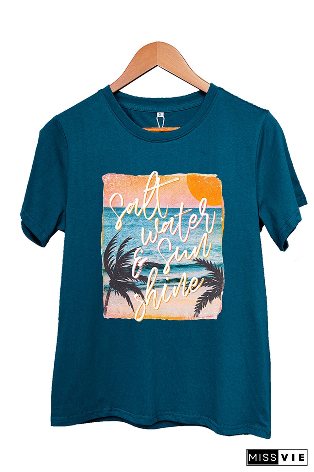 Salt Water & Sunshine Retro Graphic Tee Wholesale