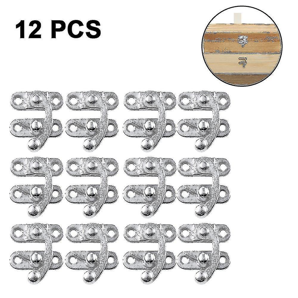 12pcs Jewelry Wooden Box Hasp Latch Lock