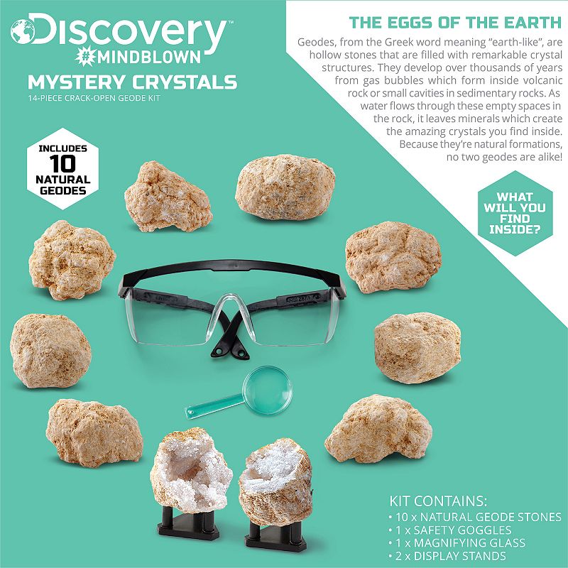 Discovery #Mindblown Geode Crystal Excavation Kit