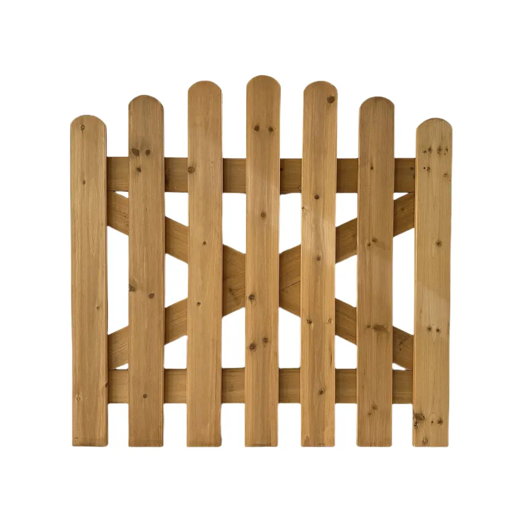 Manufacturer supply wooden garden fence border decorative garden wall wood fence