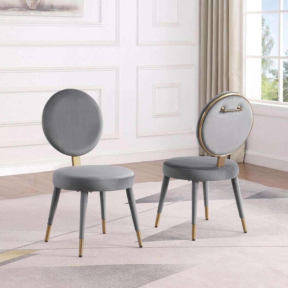 Morden Fort Modern Luxury 5  Piece Round Dining Table and Chair Set