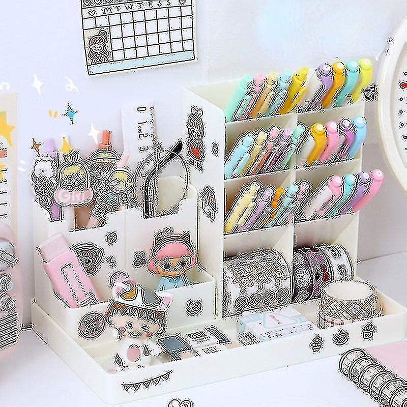 Combination Pen Holder Desk Organizer Pens Stand School Stationery Storage Holders Office Accessories Large Capacity