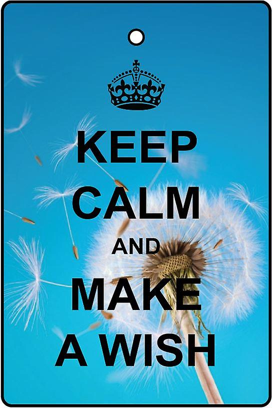 Keep Calm And Make A Wish Car Air Freshener