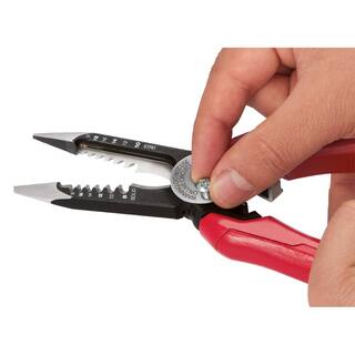 MW 7.75 in. Combination Electricians 6-in-1 Wire Strippers Pliers 48-22-3079