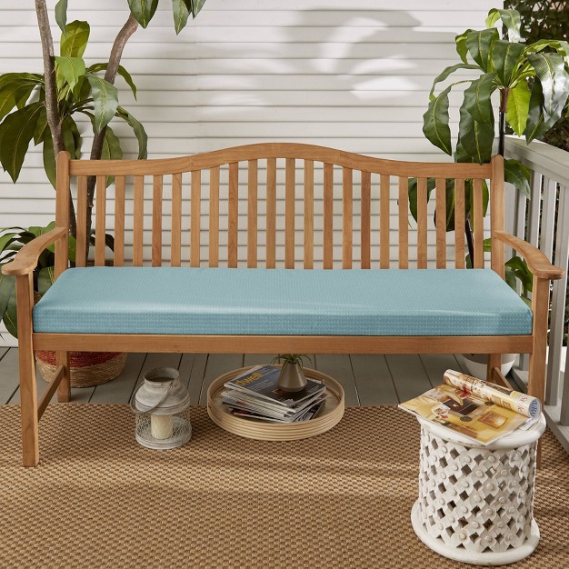 Outdura Indoor outdoor Bench Cushion Aqua Sorra Home