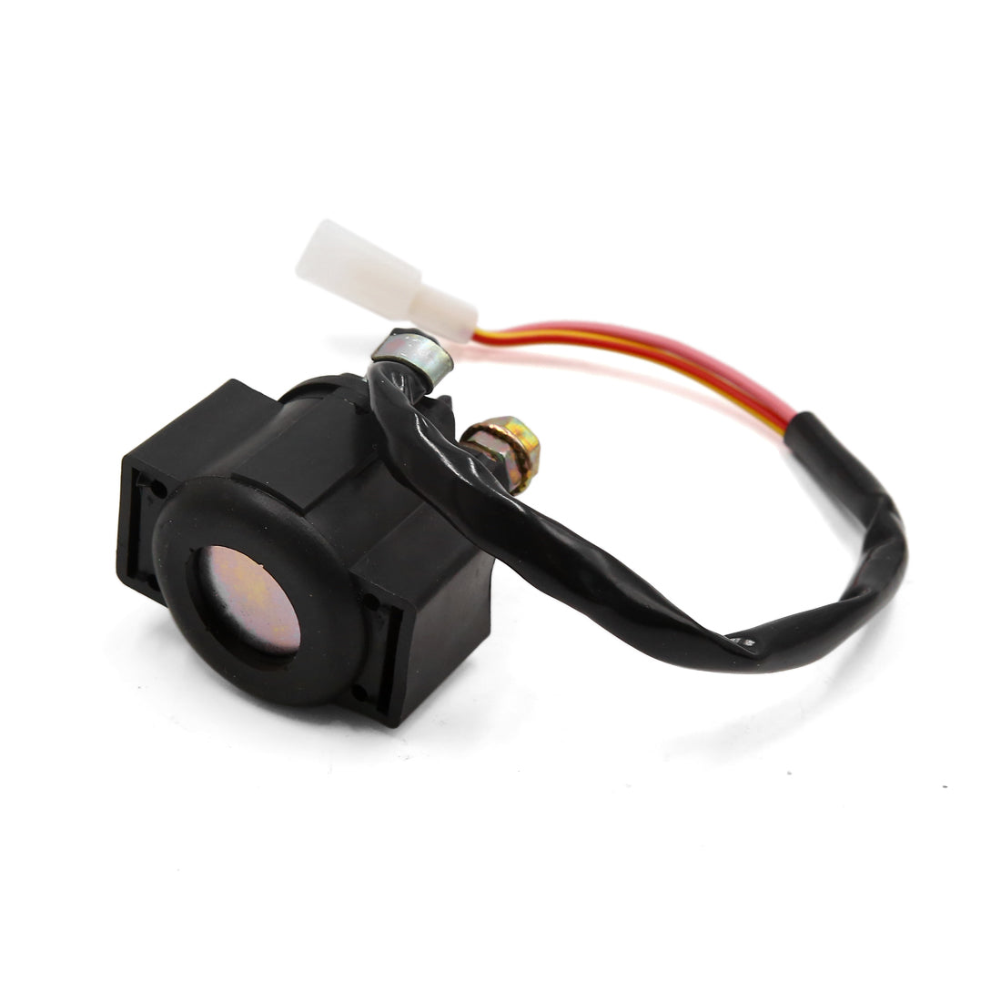 Unique Bargains Black Metal Plastic 2 Wire Motorcycle Engine Starter Relay Solenoid for GY6 125