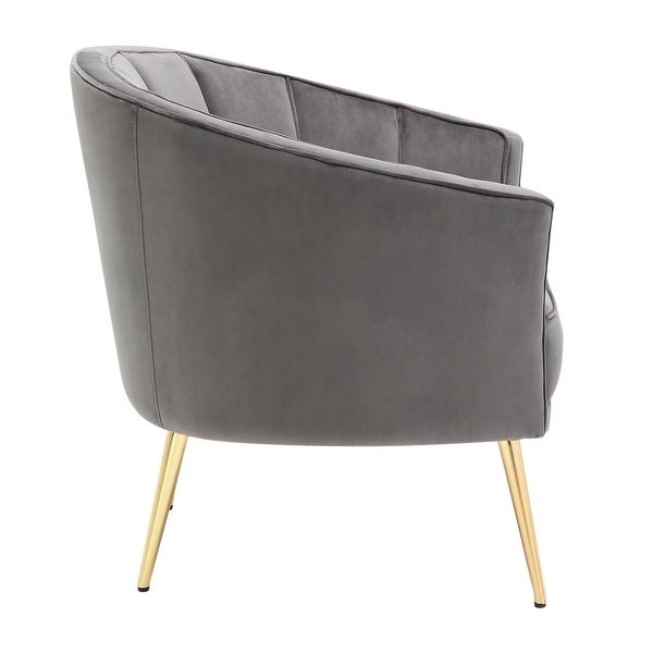 Silver Orchid Randolf Velvet Accent Chair